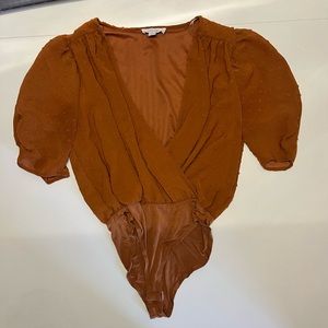 PEACH Love burnt orange body suite Size: S